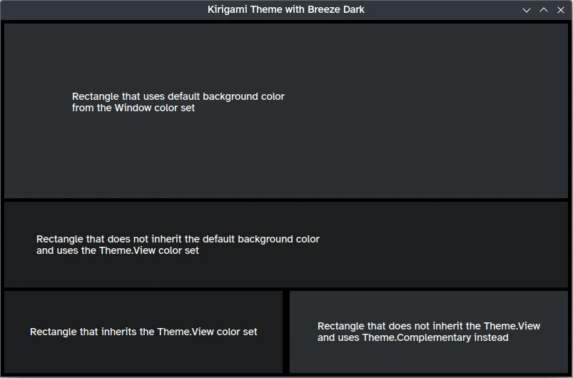 Kiel koloraroj diferencas en Breeze Dark